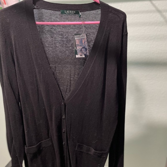 Lauren By Ralph Lauren Cardigan Button Down Petite - Picture 2 of 10